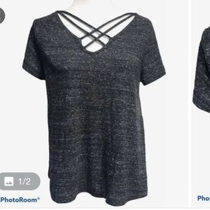 Mossimo Criss Crossed Neckline Tee